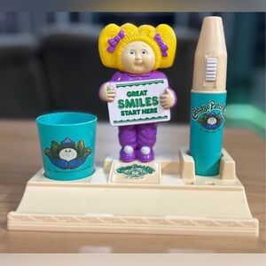 Vintage 1984 Cabbage Patch Kids Toothbrush Holder, Coleco CPK